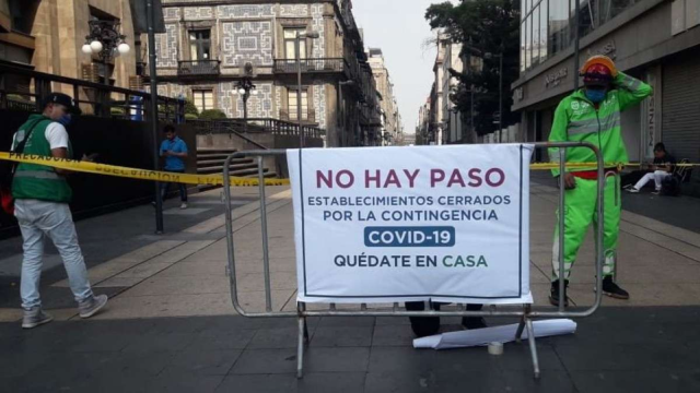 Cierran 93% de comercios no esenciales del Centro