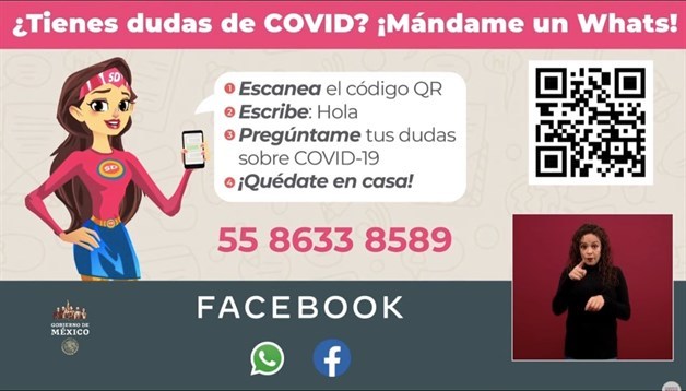 ¿Tienes dudas sobre COVID-19? ‘Susana Distancia’ las resolverá por WhatsApp