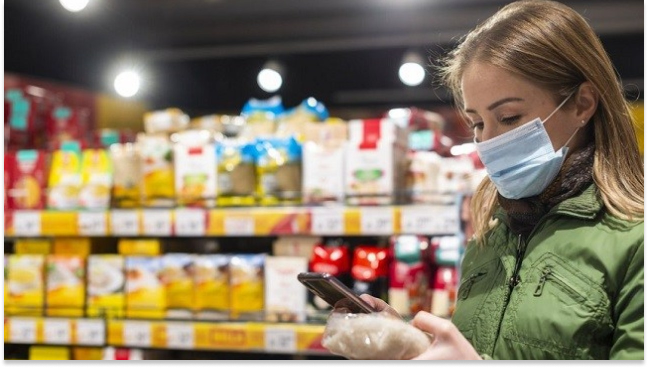 ¿Puede el coronavirus estar en los paquetes de comida del supermercado?