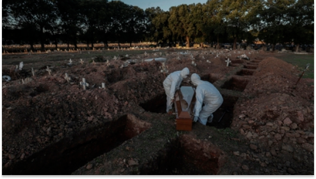 Brasil supera a Italia como tercer país con más muertos por coronavirus