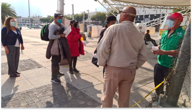 Hacen fila en la GAM desde la madrugada para realizarse prueba Covid en macrokiosko